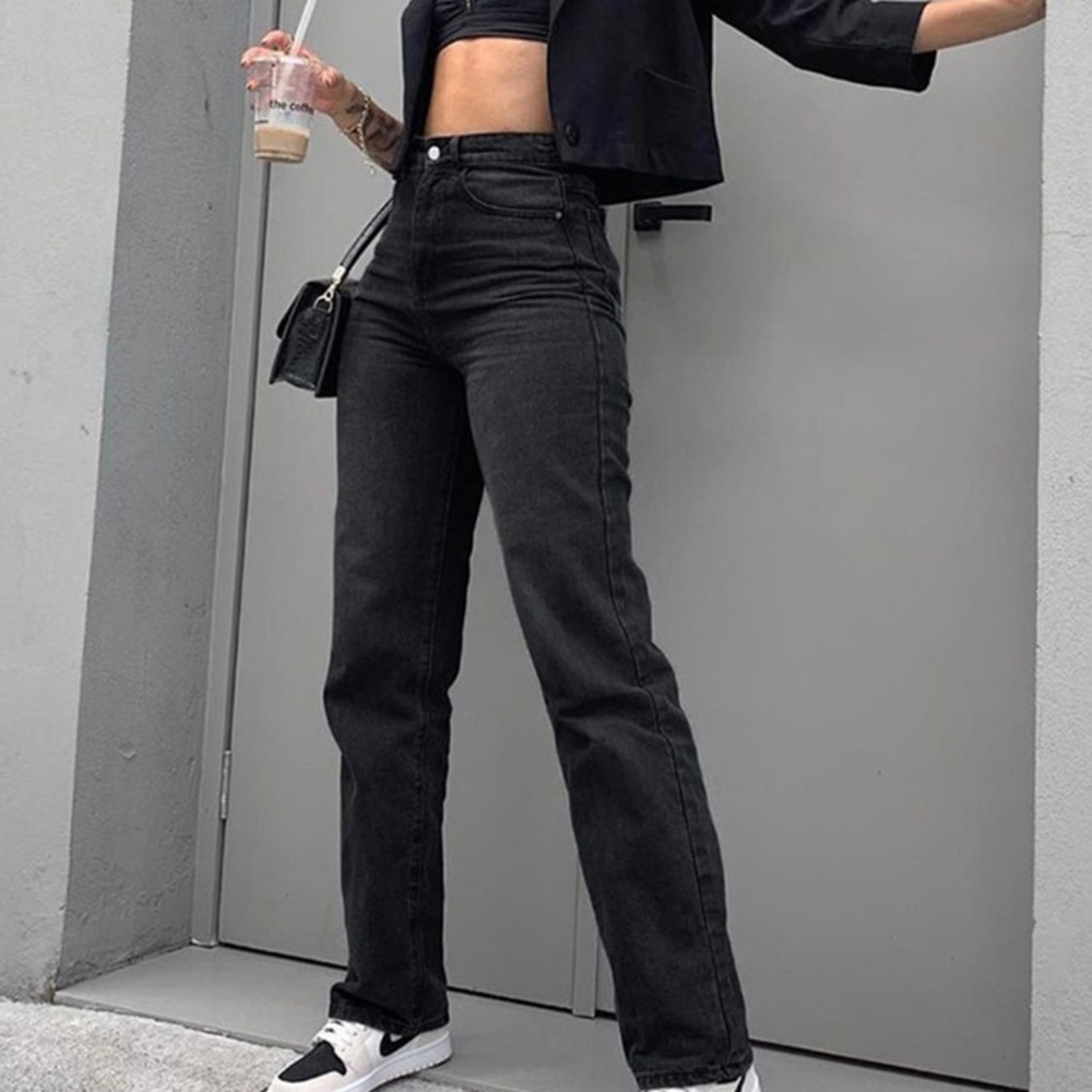 Black Straight Leg